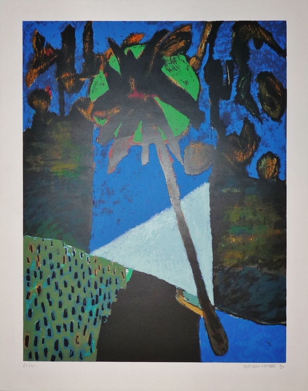 Jeroen Krabbe: Zeefdruk, Landschap, Gesigneerd, 1990 kopen? Bied vanaf 120!