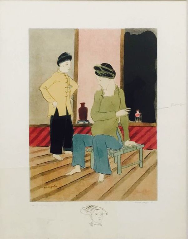 Gaston Prost naar Léonard Tsuguharu Foujita - Personages in een interieur - E.A. kopen? Bied vanaf 1!