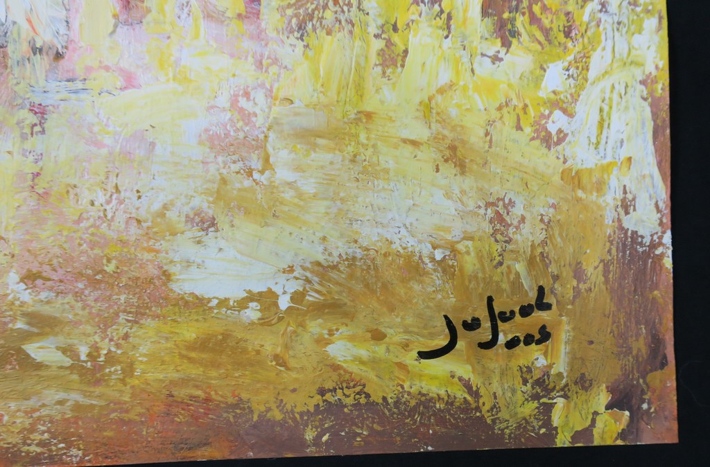 Jose van Gool: Acryl op papier, Z.T. Figuren kopen? Bied vanaf 60!