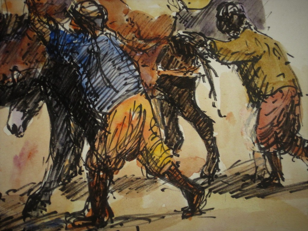 Zeldzaam Oriëntaals aquarel "op de Markt te Algiers" Frans Boers (1912-1987) kopen? Bied vanaf 1!