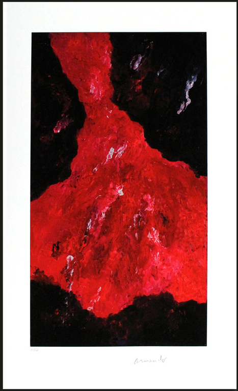 Armando - Rotes Gewand - 2017 - handgesign. giclee op katoenpapier .oplage 30 ex verkocht voor € 139!