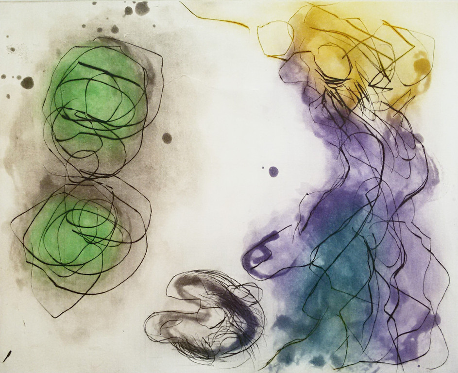 Special Stunt: Ger Lataster - Abstracte compositie, aquatint ets (groot) verkocht voor € 85!