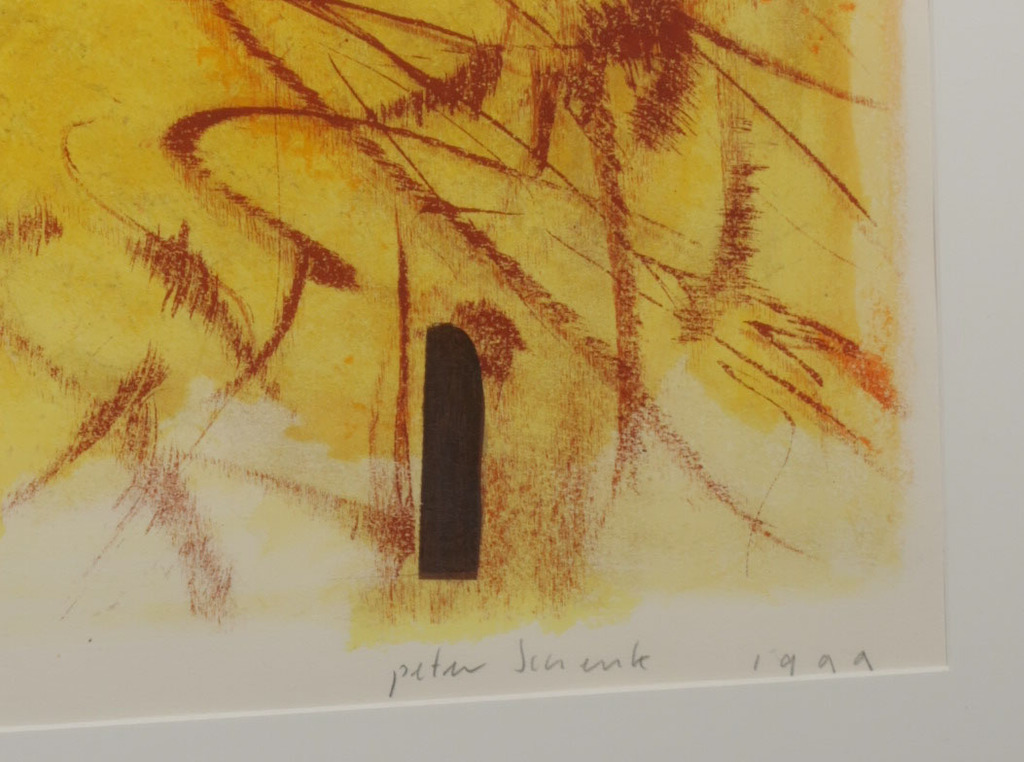 Peter Schenk: Zeefdruk, Compositie II - Ingelijst (Groot!) kopen? Bied vanaf 50!