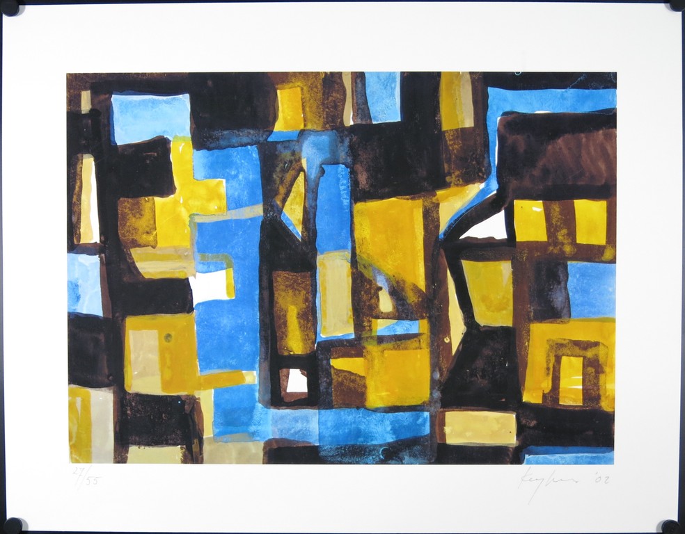 Theo  Kuijpers: Giclee, Zonder titel (geel) kopen? Bied vanaf 1!