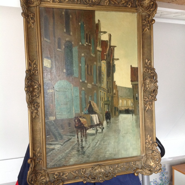 J.m.w. Kessler olie verf schilderij met lijst kopen? Bied vanaf 150!