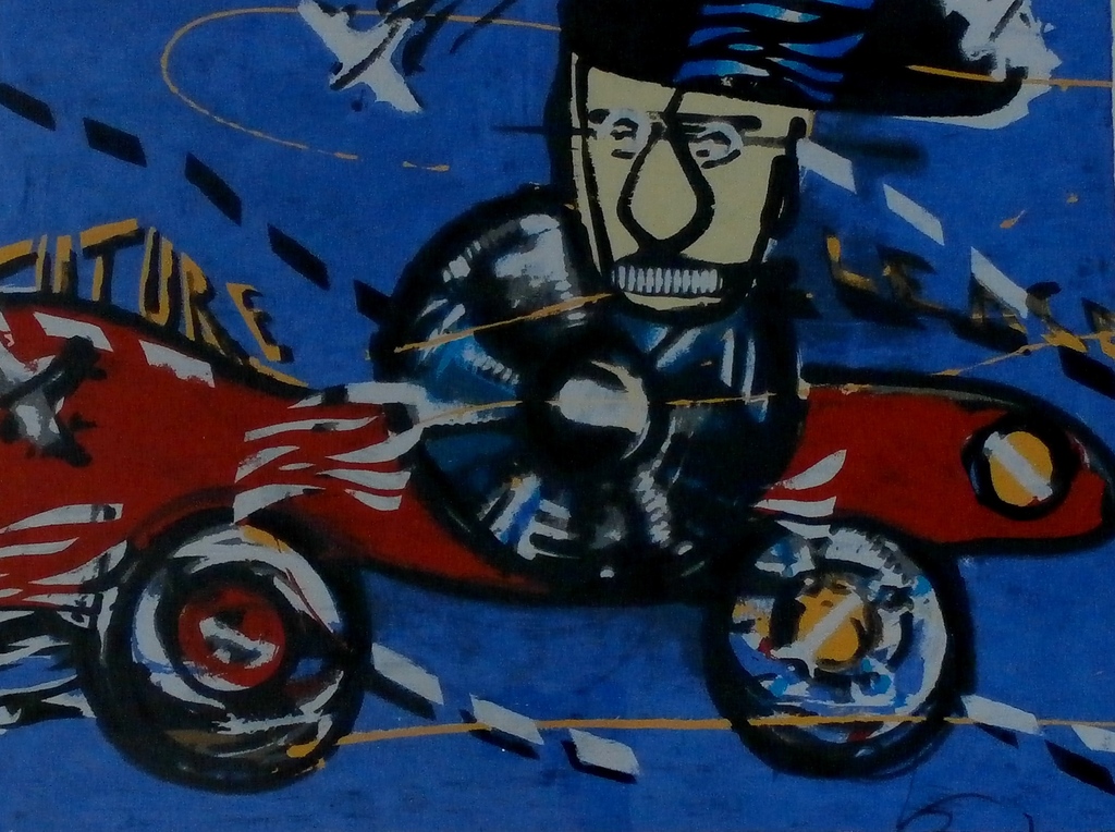 Herman Brood - ingelijste zeefdruk: Future Lease verkocht voor € 275!