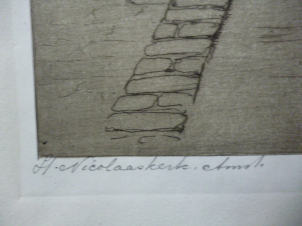 Johannes Josseaud - ets - St. Nicolaaskerk Amsterdam kopen? Bied vanaf 25!