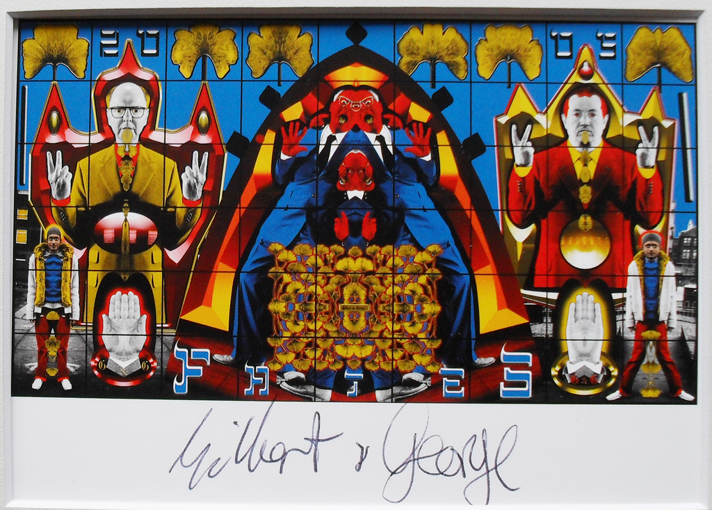 Gilbert & George - Fates 2005 - handgesigneerd verkocht voor € 71!