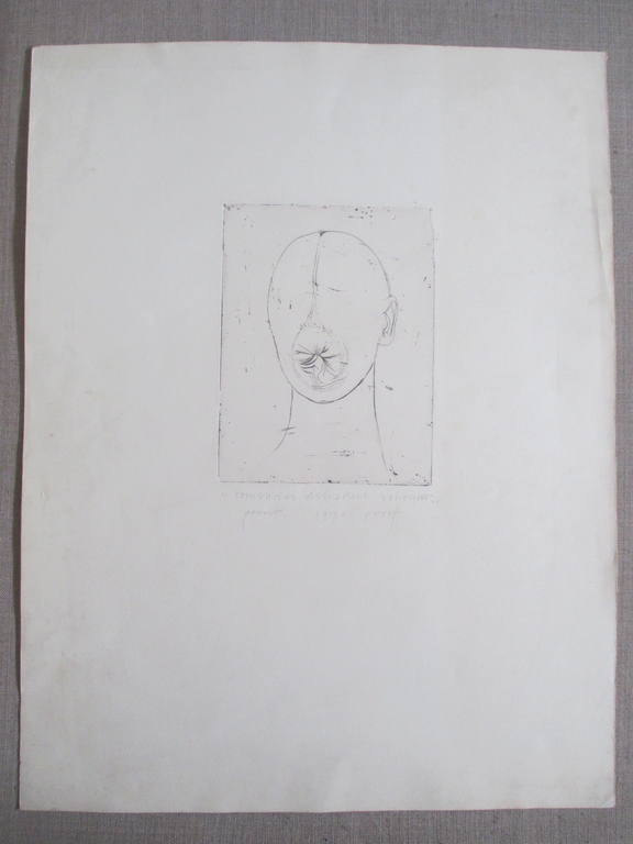 Geurt van Dijk, ets "Romanties decadent schrijver" 1970 kopen? Bied vanaf 30!