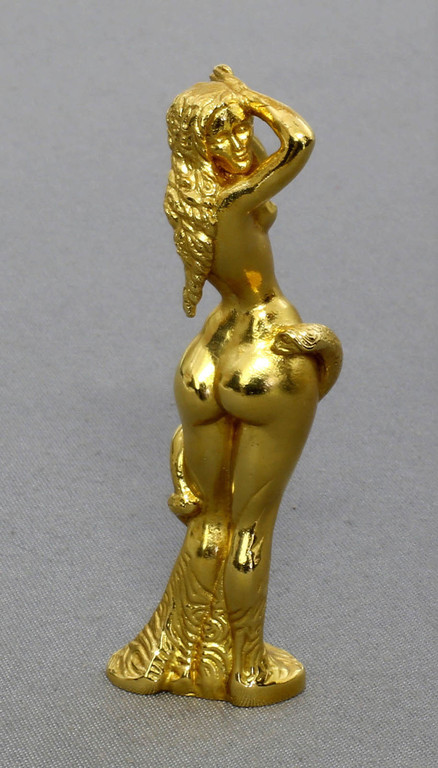 Ernst Fuchs, ‘Frau Lot’, metalen sculptuur verguld, 2014  verkocht voor € 129!