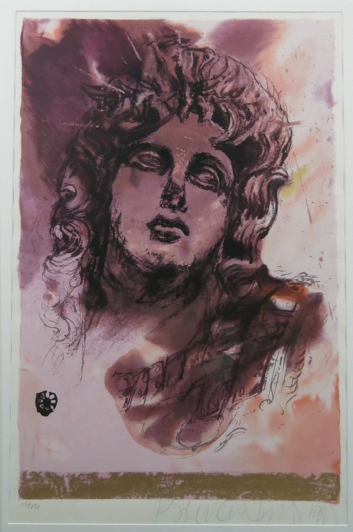 Gerti Bierenbroodspot: Zeefdruk, Zonder titel - ingelijst verkocht voor € 100!