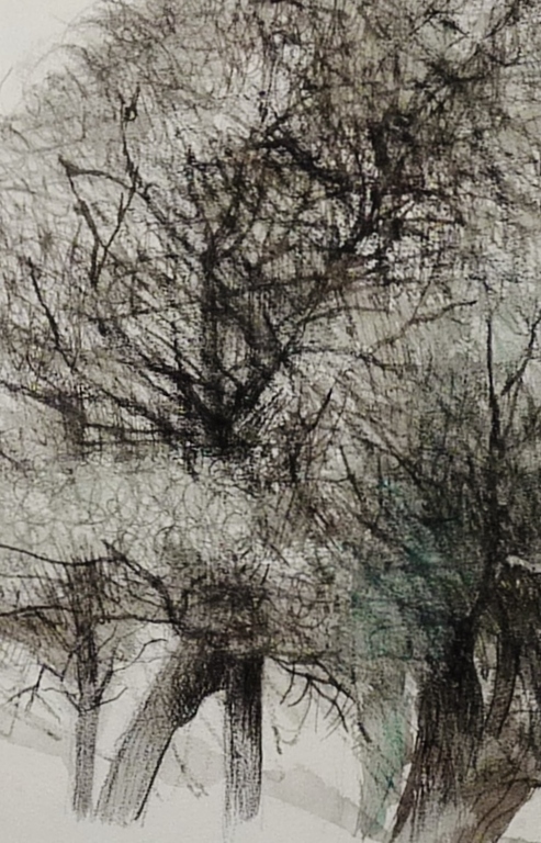 Kees Franse - bomen - gemengde techniek - gesigneerd kopen? Bied vanaf 100!