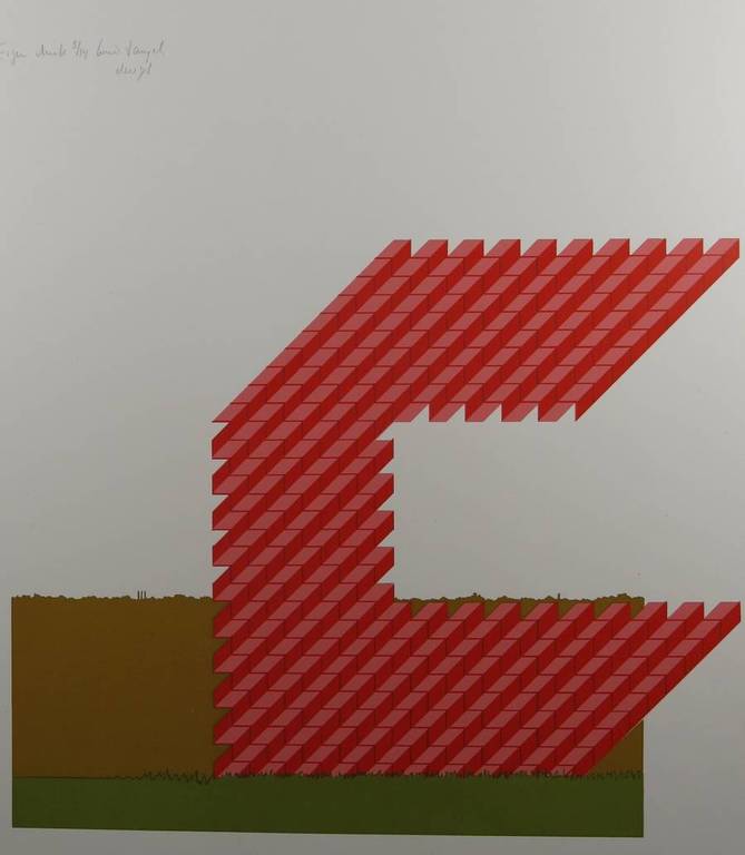 Louis Tangel: Zeefdruk, Bakstenen kopen? Bied vanaf 1!