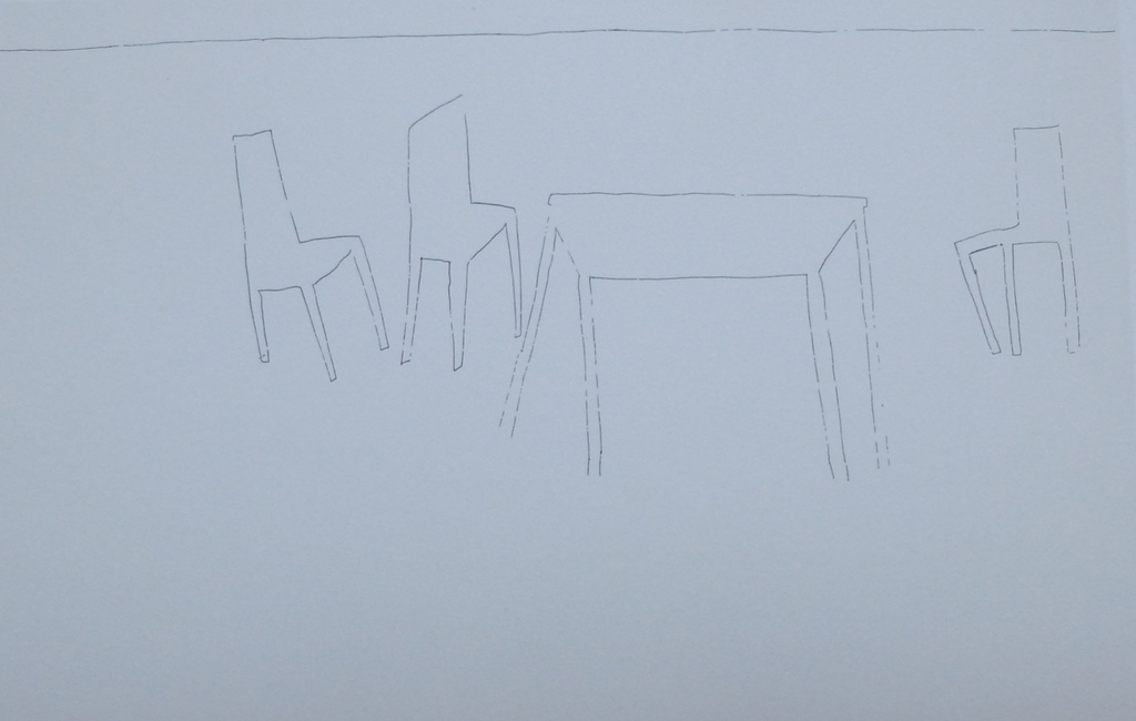 Klaas Gubbels, zeefdruk: Verlegen schaduwen 2, handgesigneerd en genummerd verkocht voor € 125!