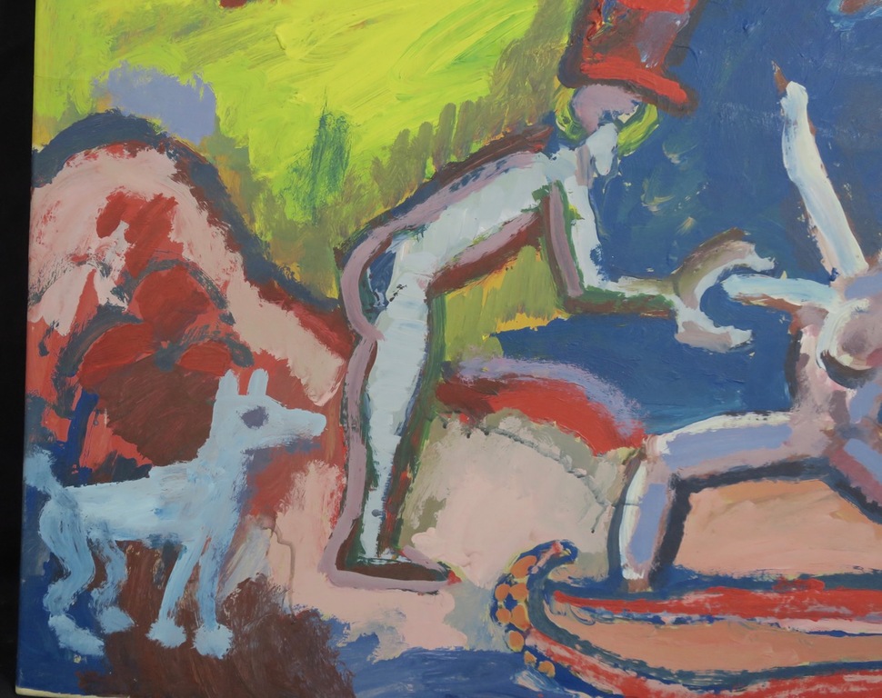 Peter Klashorst: Acryl op doek, Zonder titel - Jaren 80! kopen? Bied vanaf 1!