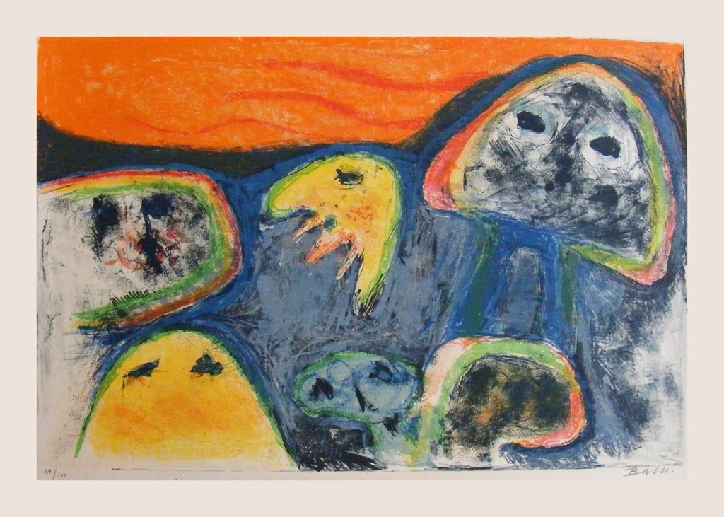 MOGENS BALLE, Kleurenlitho, z.t kopen? Bied vanaf 325!