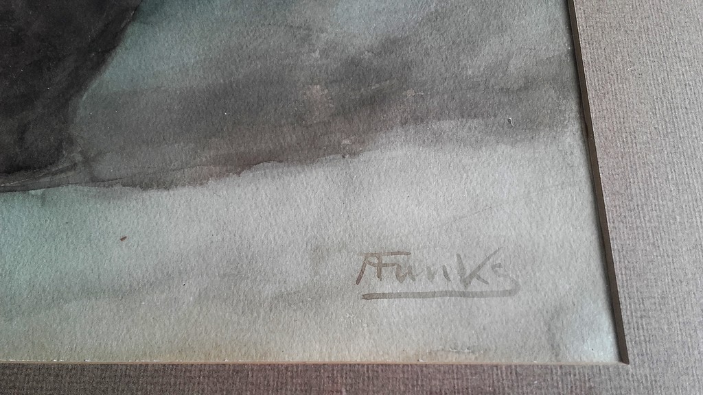 Anton Funke, Bloemstilleven - Gesigneerde Aquarel kopen? Bied vanaf 1!