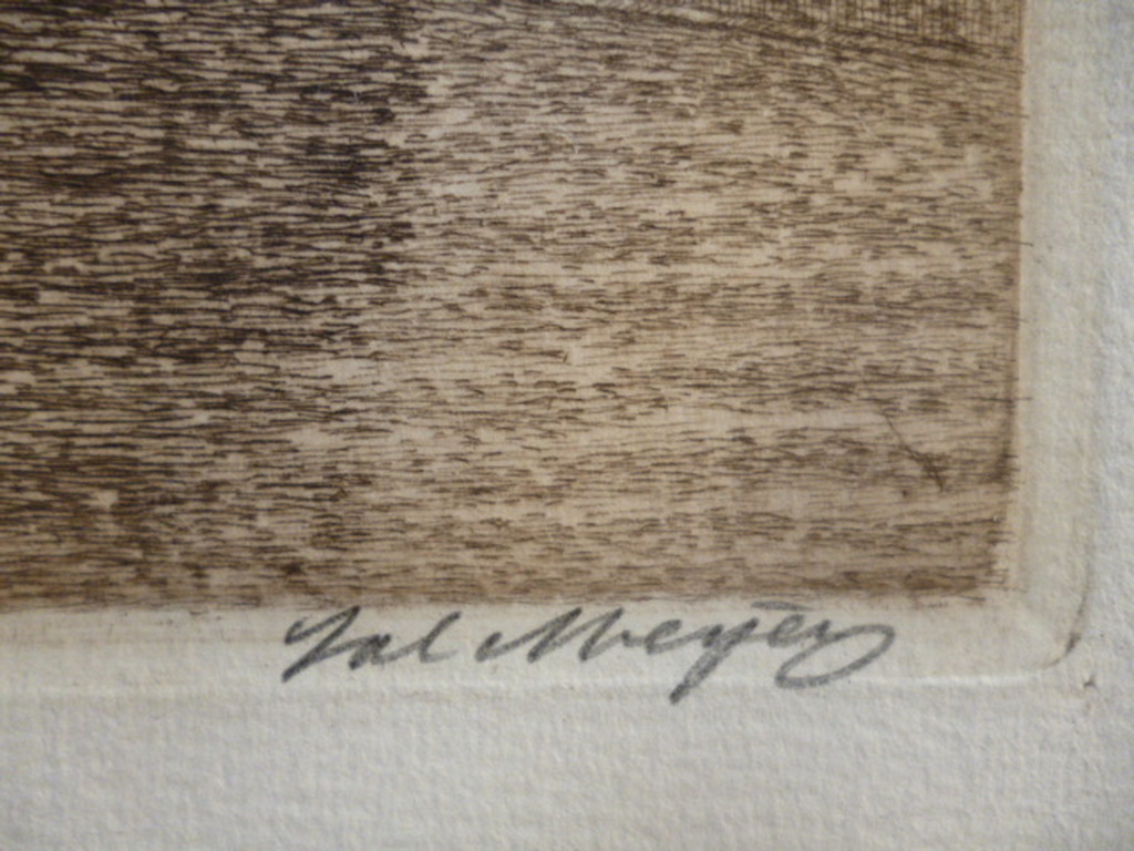 Sal Meijer - ets - De Magere Brug, Amsterdam kopen? Bied vanaf 225!