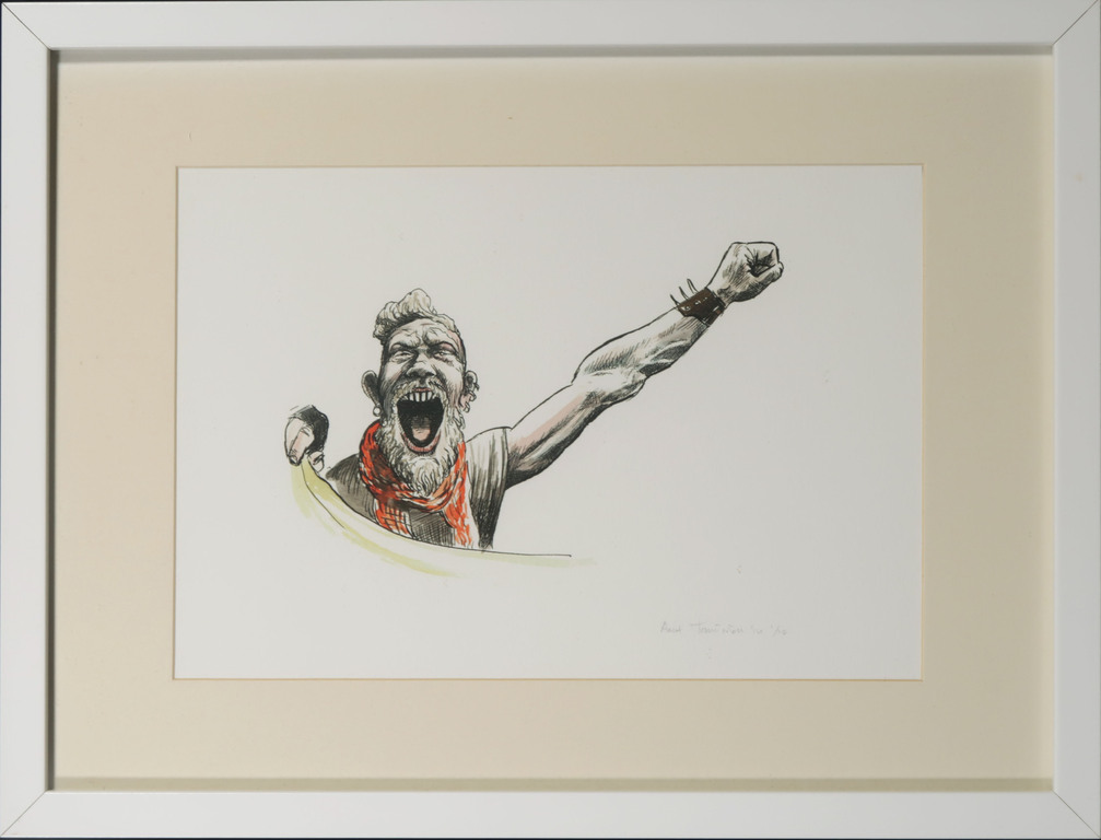 Aart Taminiau: Zeefdruk, De Kraker - Ingelijst kopen? Bied vanaf 1!