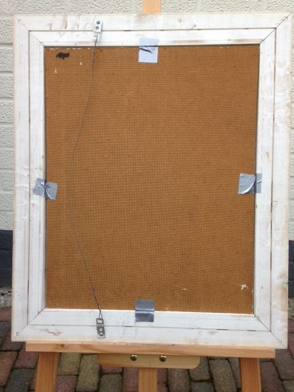 Joop Burger, olieverf op paneel, Berkenbomen langs bospad kopen? Bied vanaf 1!