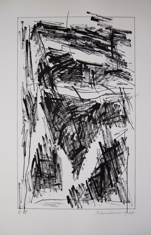 Jan Schoonhoven zeefdruk uit 1987. verkocht voor € 250!