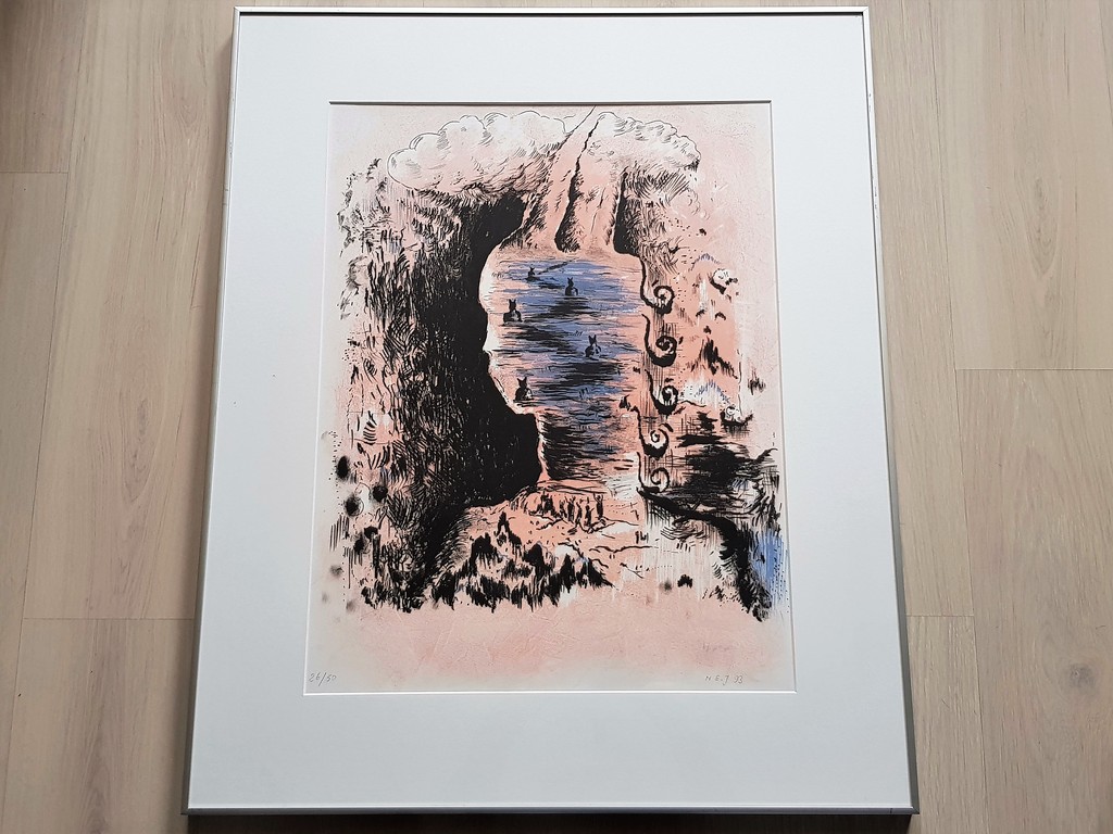 Nour Edinne Jarram - Litho - Gesigneerd 93 kopen? Bied vanaf 1!