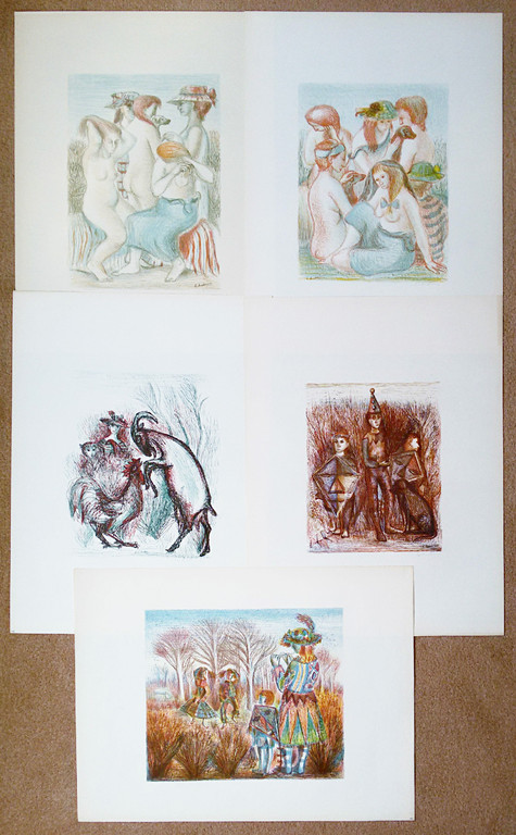 Kees Andrea - Complete serie schildersprenten, 4x handgesigneerde litho’s kopen? Bied vanaf 75!