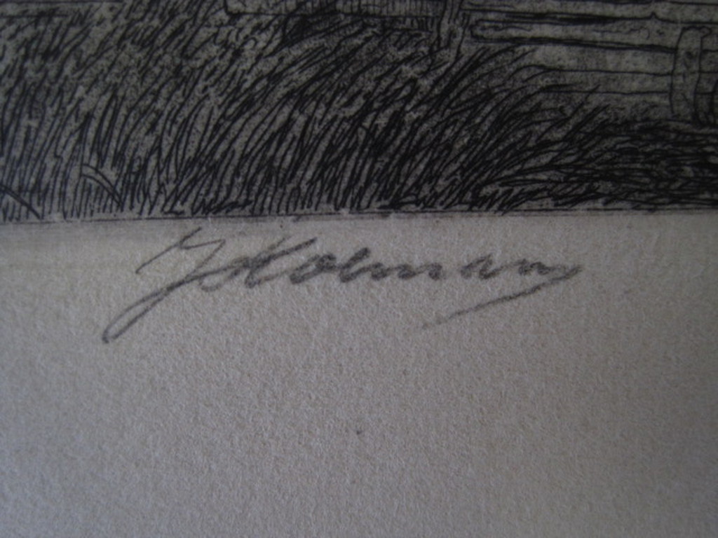 Sfeervolle ets van Jac Koeman 1889-1978 "Molens in Waterland bij Edam" gesign kopen? Bied vanaf 1!