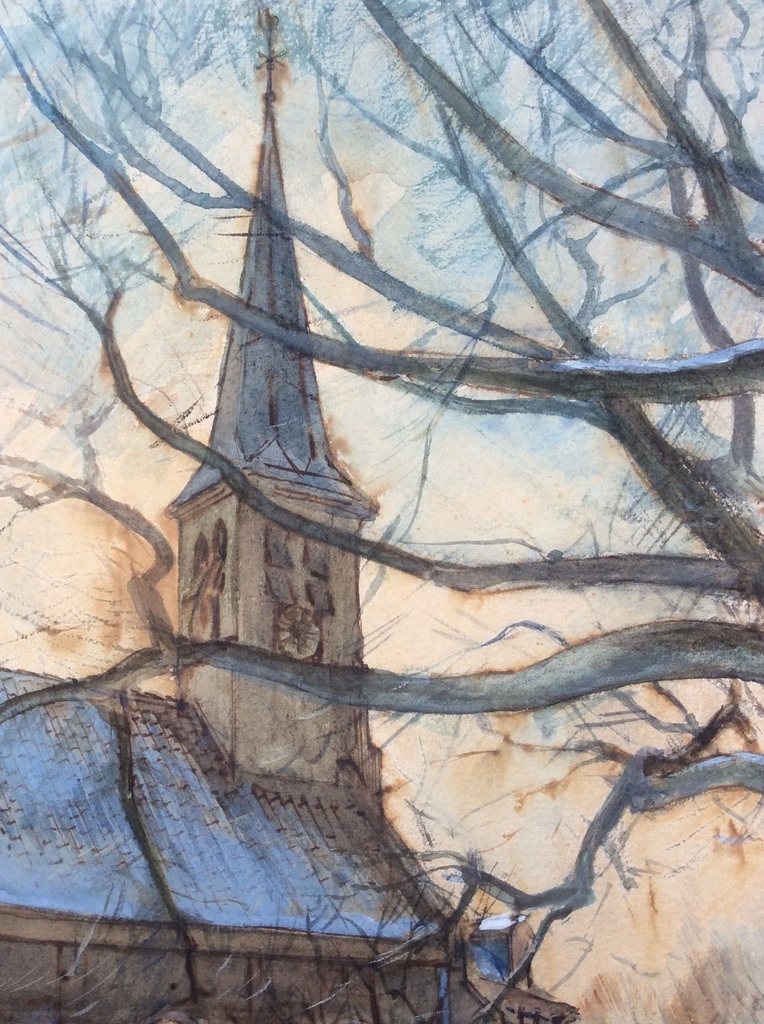 AcheterJohannes Josseaud 1880-1935 Aquarel ? Enchérissez de 40!