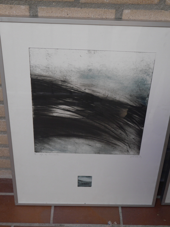 Maaike Alma-Etsen- ingelijst-over de weg- dijk bij eemshaven kopen? Bied vanaf 75!