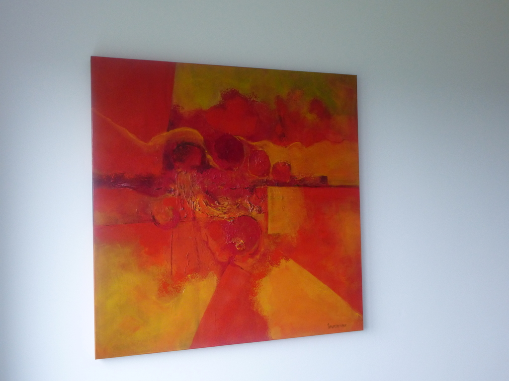 Harry Timmermann: acryl op linnen, Zicht op de Pietersberg kopen? Bied vanaf 500!