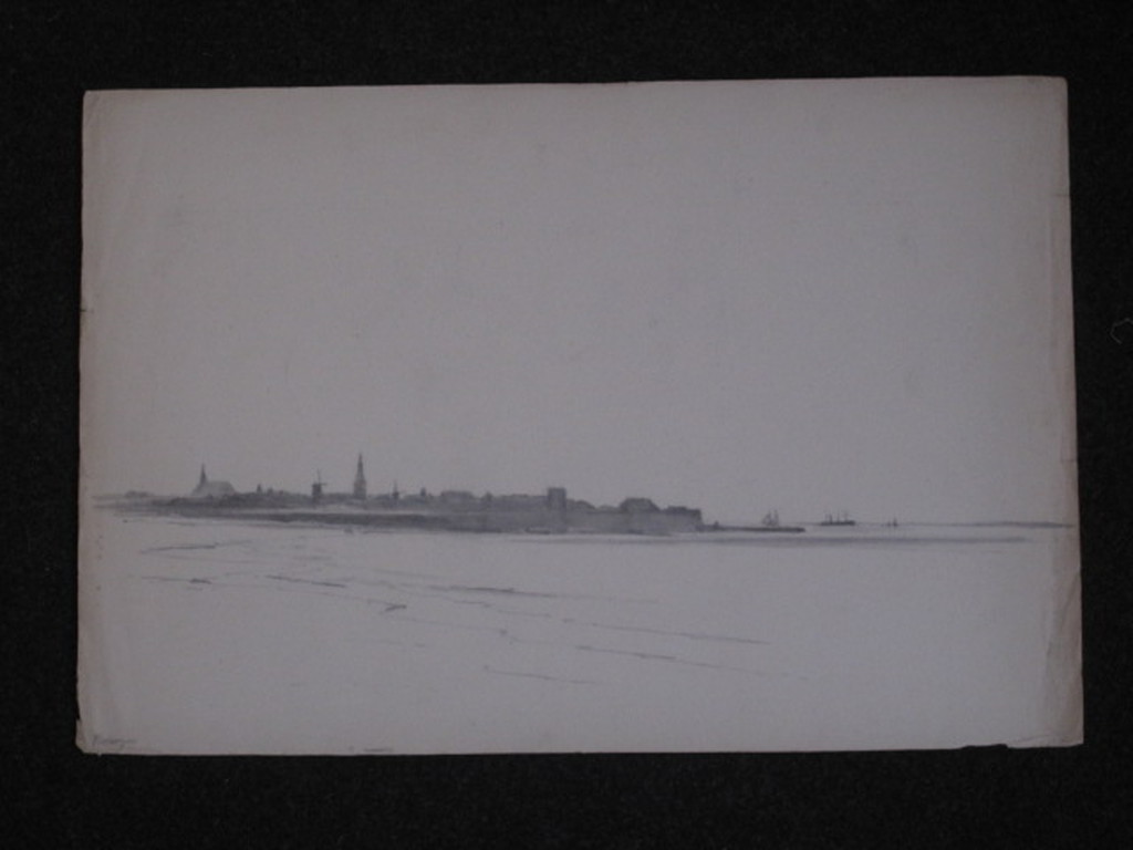Fraaie potloodtekening G.L.Kiers (1838-1916) "rede van Vlissingen Zeeland" gesd kopen? Bied vanaf 1!