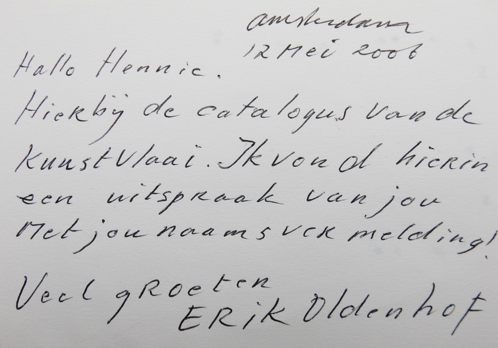 Erik Oldenhof (1951) - Beschilderde collage - 2006 kopen? Bied vanaf 35!