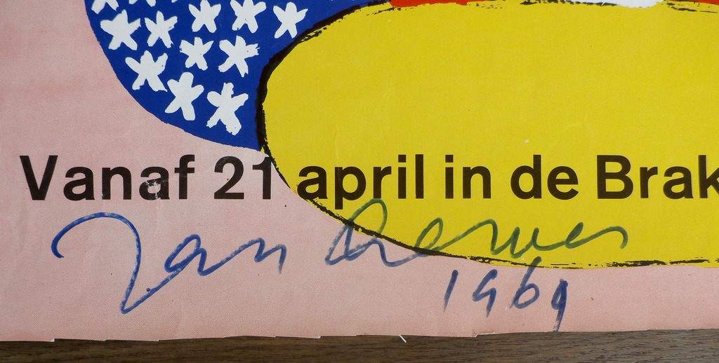 Jan Cremer - Affiche uit zijn privé collectie: Studio speelt - gesigneerd kopen? Bied vanaf 75!