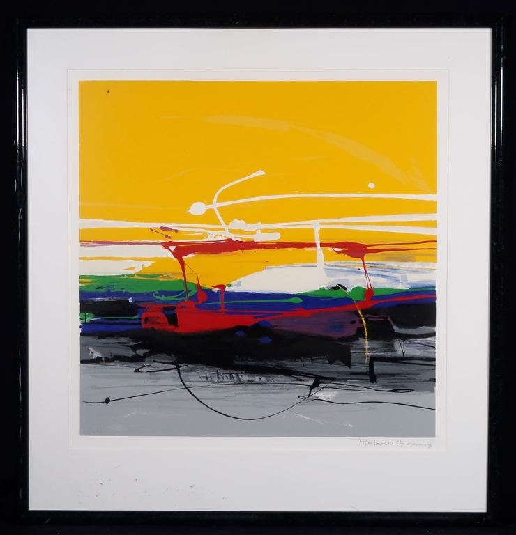 Frank Lejeune: Zeefdruk, Zonder titel - Ingelijst kopen? Bied vanaf 40!