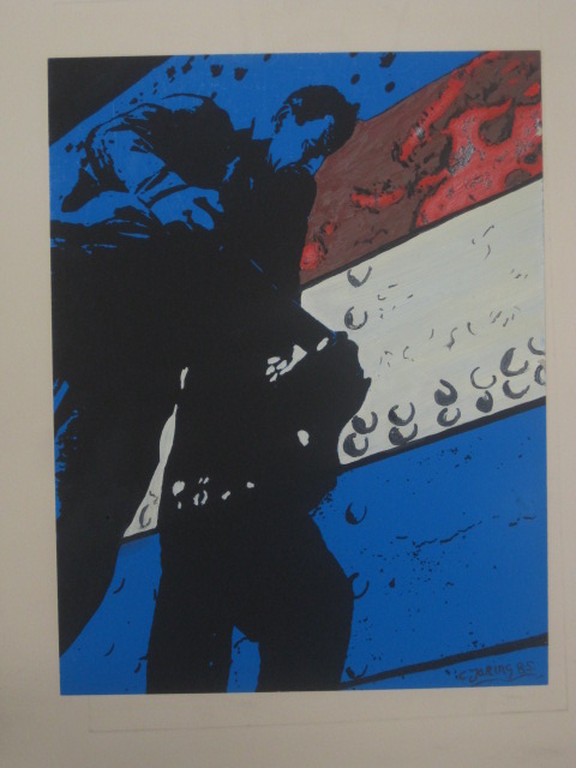 Cor Jaring (1936-2013) Amsterdam "havenarbeider" gem.techniek gesigneerd 1985  kopen? Bied vanaf 1!