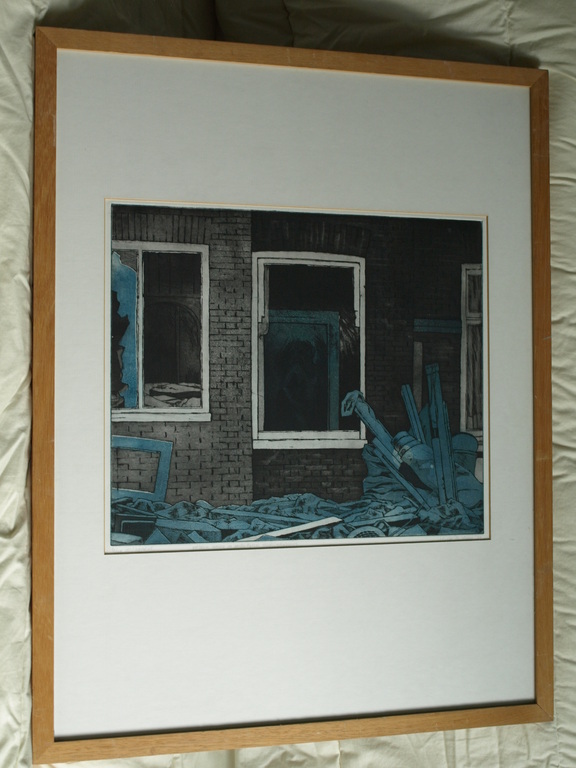 Janneke van de Staaij : Ets & aquatint , Verlaten woning Staatsliedenbuurt –1979 kopen? Bied vanaf 1!
