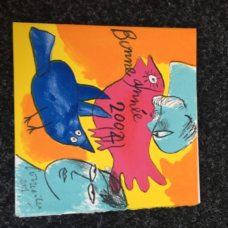 Originele Corneille Kerst kaart zeefdruk, 2001 kopen? Bied vanaf 1!