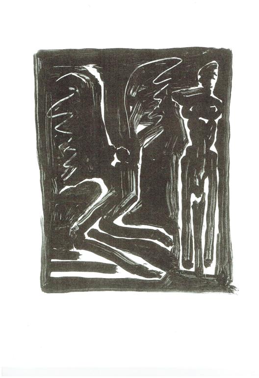 Onbekende Kunstenaar-Inkt op Papier-4 mappen met Der Glücklose Engel kopen? Bied vanaf 1!