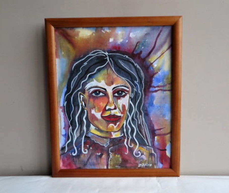 Zippora Meyer (1961)-acryl op doek-ingelijst-gesigneerd r.o.- "Wilskracht"  kopen? Bied vanaf 1!