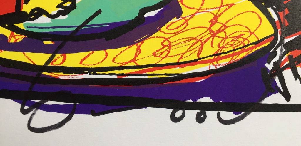 Herman Brood - Originele Kleurenzeefdruk: Dus dit is um kopen? Bied vanaf 1!