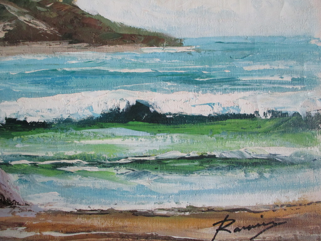 Onbekend gesigneerd, schilderij op linnen kopen? Bied vanaf 1!
