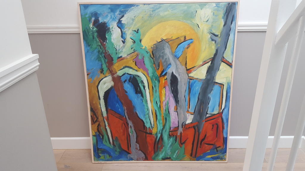 Laatste keer! : Piet Clement (1935-2012) - olie op doek, gesigneerd r.o. en '82 kopen? Bied vanaf 175!