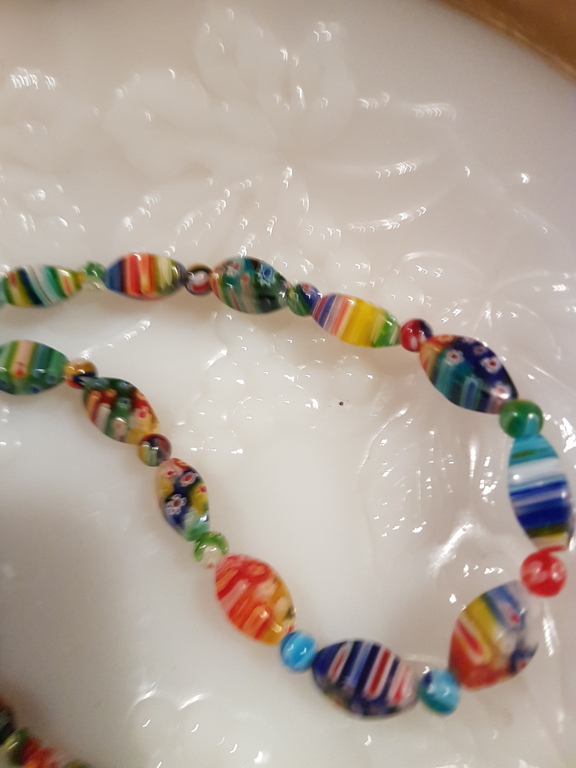 Ketting multicolor glas art 55 kopen? Bied vanaf 3!