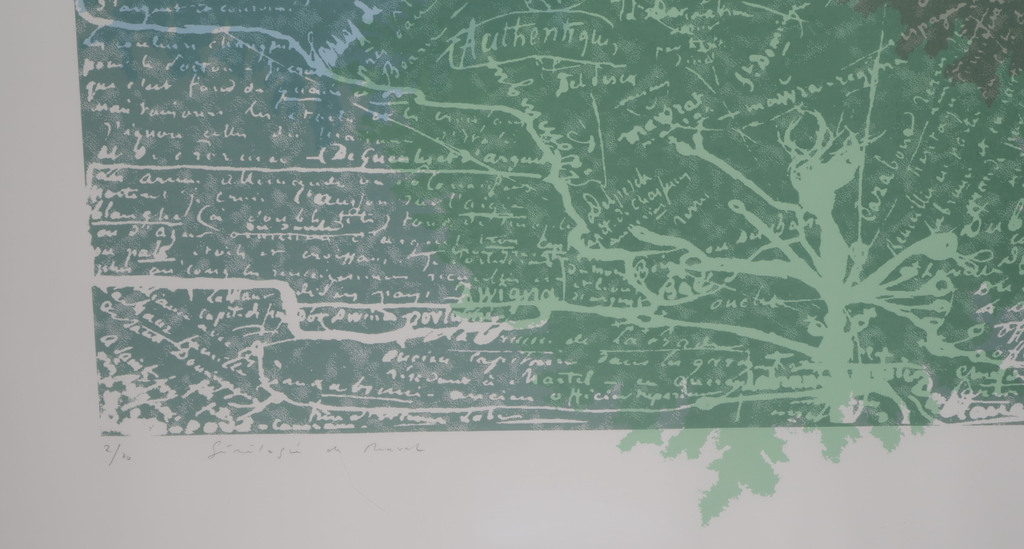 Titus Nolte: Zeefdruk, Genealogie de Nerval - Ingelijst (Zeer Groot) kopen? Bied vanaf 50!