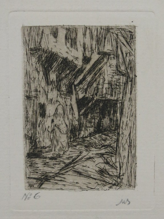 Marius Bauer: Ets, Een straatje in Beiroet kopen? Bied vanaf 35!