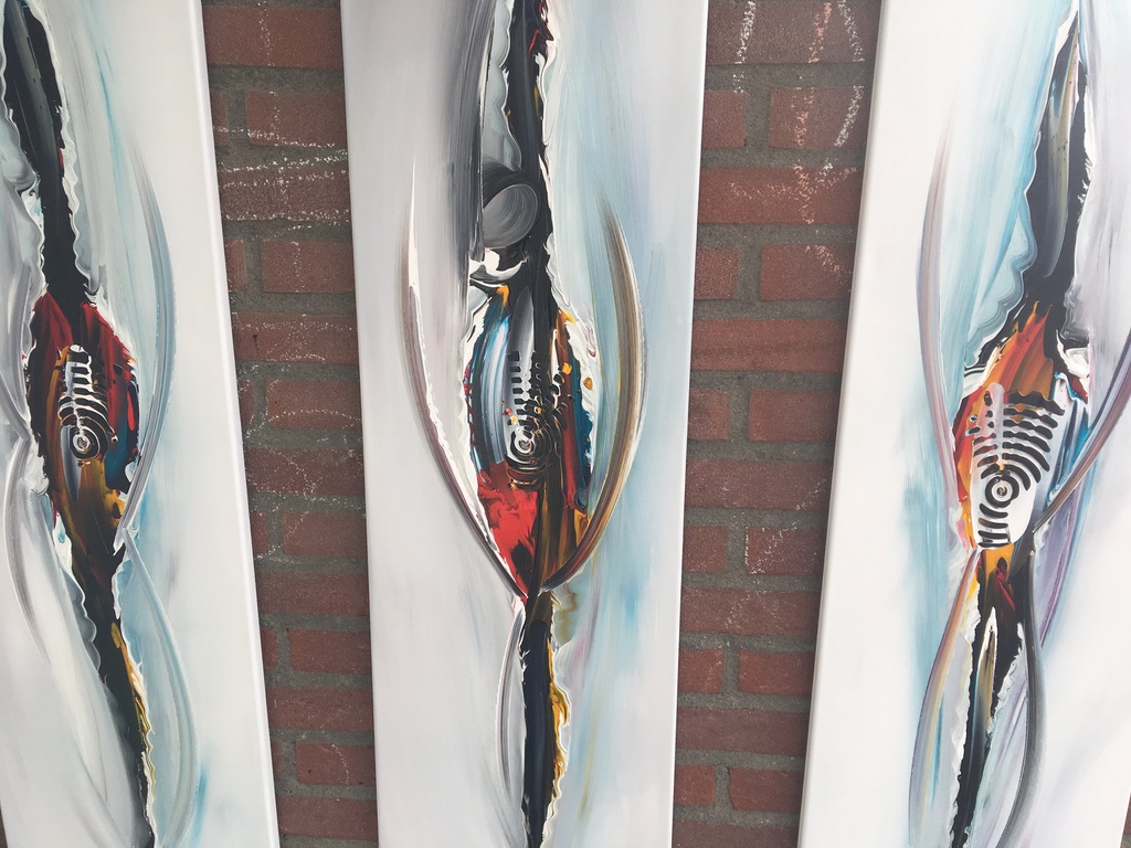 Gena- Abstract Drie luik kopen? Bied vanaf 300!