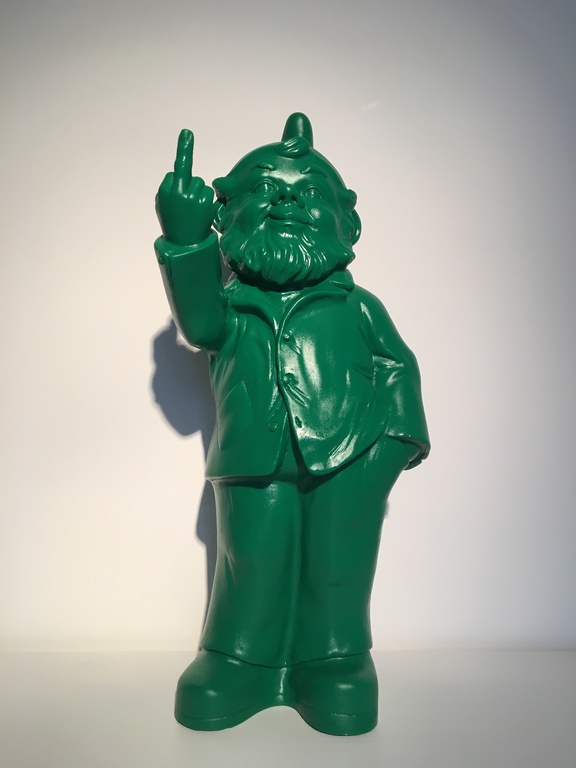 Ottmar Hörl, sculptuur fuck you kabouter  kopen? Bied vanaf 65!