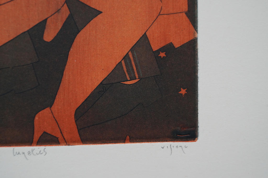 Mark Visione - gesigneerde ets - lunatics - oplage 14 stuks kopen? Bied vanaf 1!