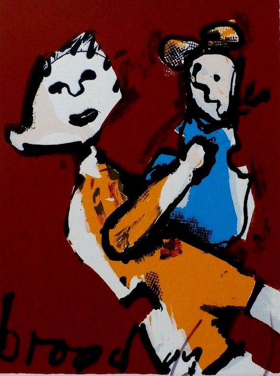 Herman Brood - zeefdruk: Moeder en kind kopen? Bied vanaf 175!